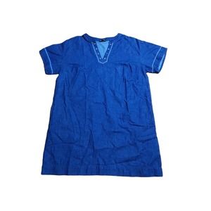 Lauren Ralph Lauren Womens Midi Denim Dress Blue (Plus Size: 22W)